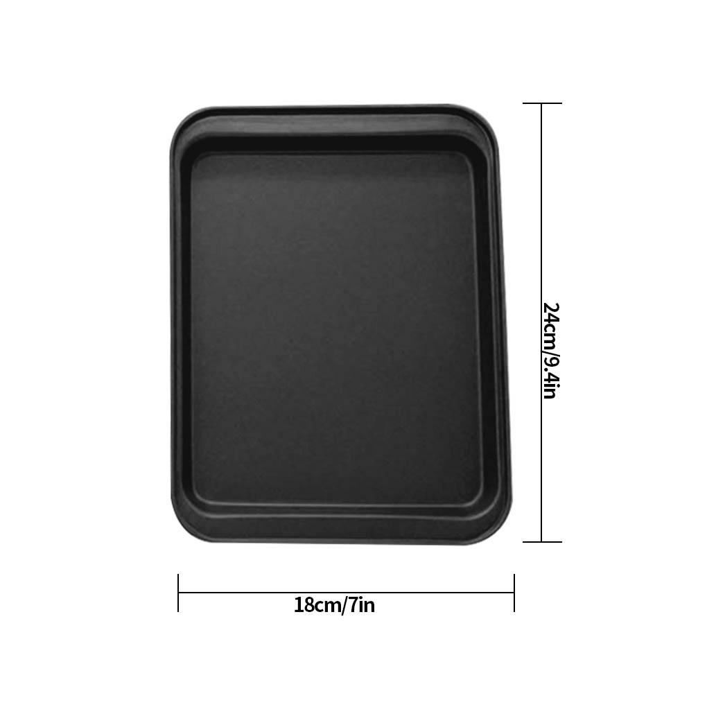 Rectangle Baking Pan Biscuit Oven Tray Coating Large Black/Gold Bakeware Deformation-resistant Plate Gold 33*23cm