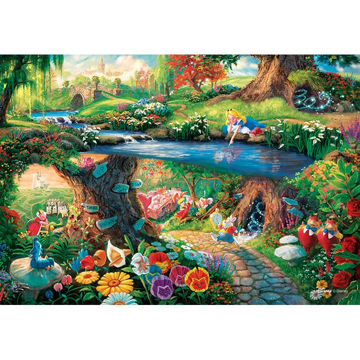 Алиса в стране чудес Фэнтези (холст) Пазл Disney 1000 деталей