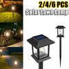 LED Waterproof Solar Lamp Outdoor Solar Garden Lantern Pathway Lights Landscape Light For Lawn Patio Yard Walkway Decoration