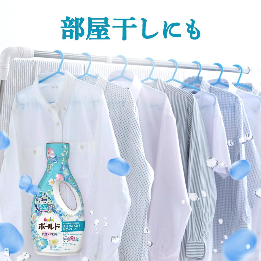 Жидкое моющее средство для стирки Bold Fresh Flower Sapon, сменный блок x 4 пакета [Продается в коробке] [Большая емкость] 2200 г