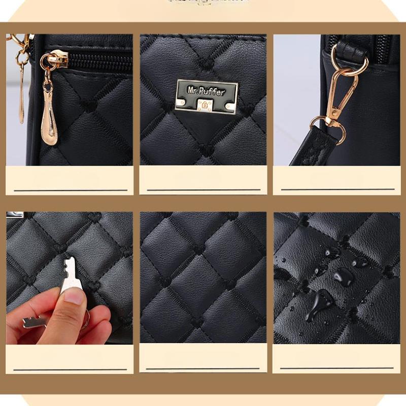 Модная женская сумка, новая сумка через плечо из искусственной кожи с ромбовидным узором, универсальная маленькая сумка, женская сумка на одно плечо, маленькая квадратная сумка