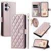 For iPhone 17 Case Wallet Rhombus Grid PU Leather Phone Cover