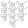 10 Pcs Glowing Tent Pegs Stainless Steel Screw Pegs Durable Ground Pegs  Hiking