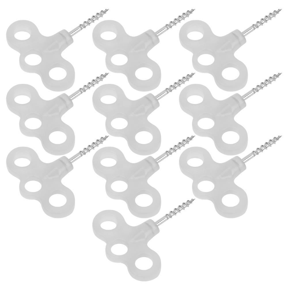 10 Pcs Glowing Tent Pegs Stainless Steel Screw Pegs Durable Ground Pegs Hiking