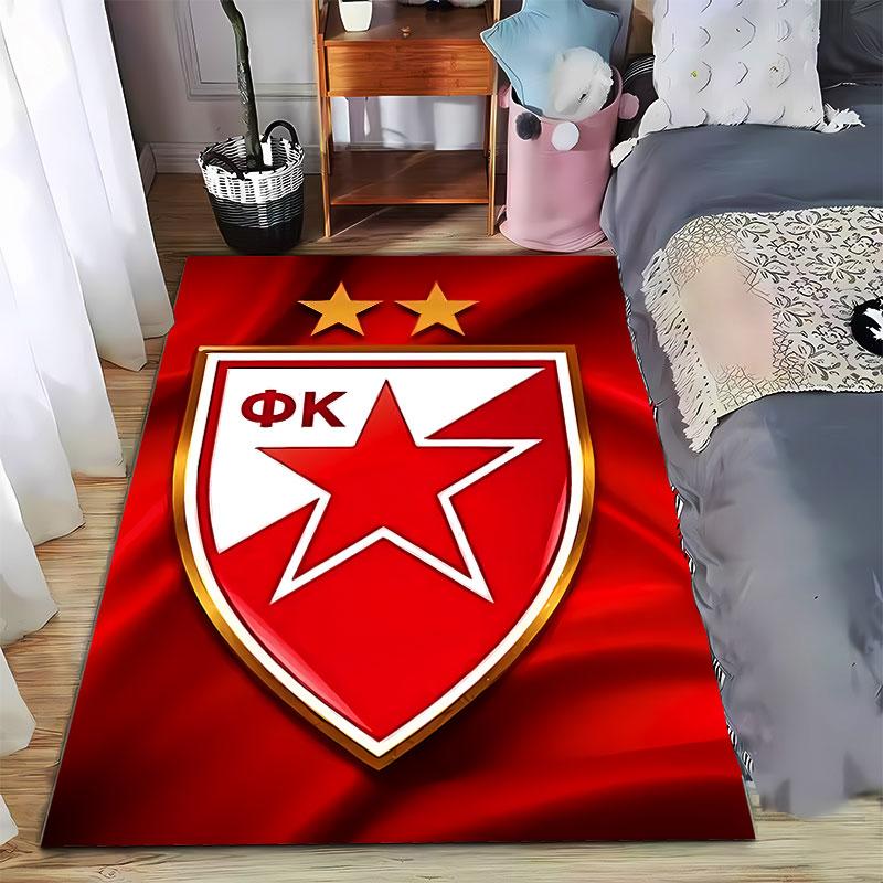 Red Star Emblem Design suitable as a non-slip mat for the living room or bedroom sofa