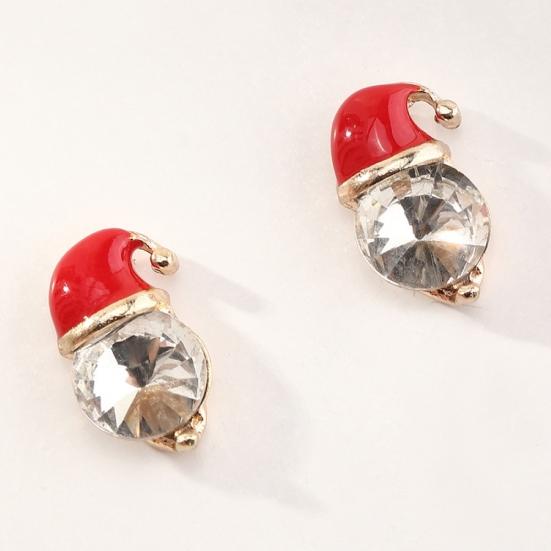 Женская творческая рождественская шляпа в форме уха, висячие серьги, кулон, ювелирный декор