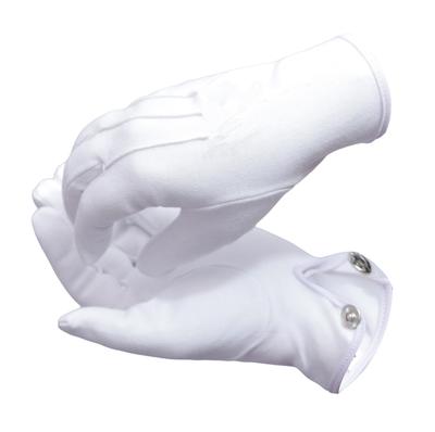 Hamilton Kilts Белые хлопковые рабочие перчатки Одежда Гостеприимство Парад Масон Военная полиция Похоронные перчатки