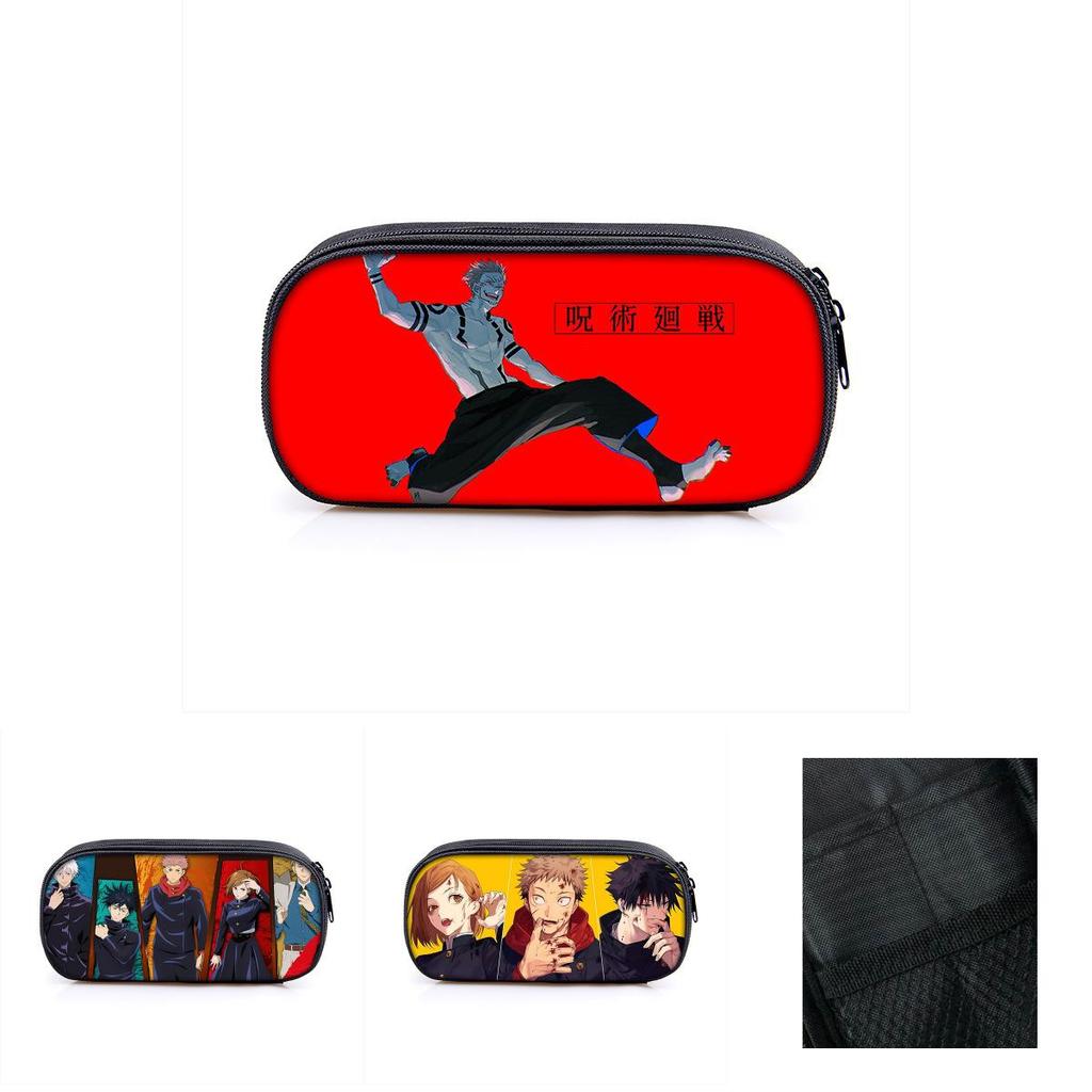 Пенал Jujutsu Kaisen большой вместимости для студентов и предметов первой необходимости для макияжа