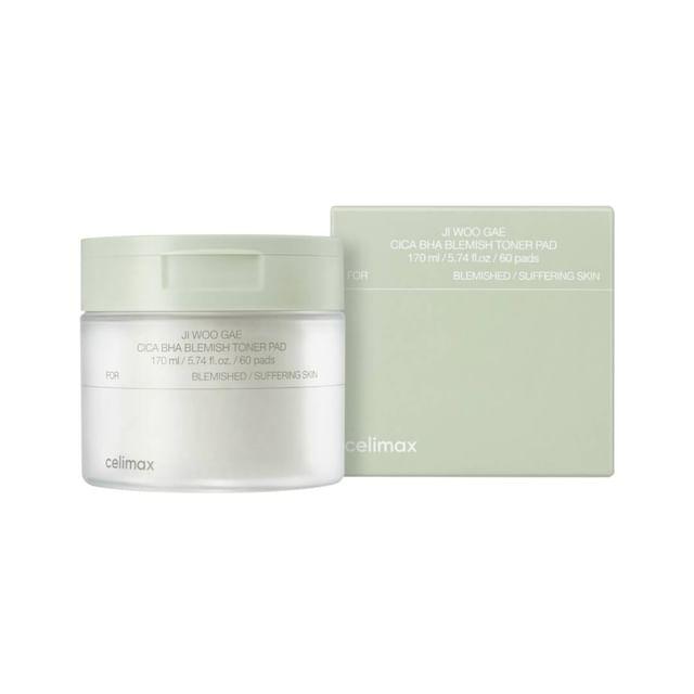 CELIMAX JIWOOGAE Cica BHA Пилинг-пэды от несовершенств
