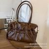 Casual Versatile Niche Pleated Bag Women's 2025 New Fashion Shoulder Underarm Bag Commuter Tote Bucket Bag