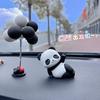 Ins-Style Cute Cartoon Panda Car Dashboard Ornament Car Aroma Diffuser Stone Gypsum Decoration Car Interior Accessories for Women