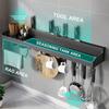 Kitchen Organizer Shelf Wall Mounted Spice Rack Seasoning Holder Dishcloth Towel Rack Knife Spoon Fork Shovel Storage Shelves