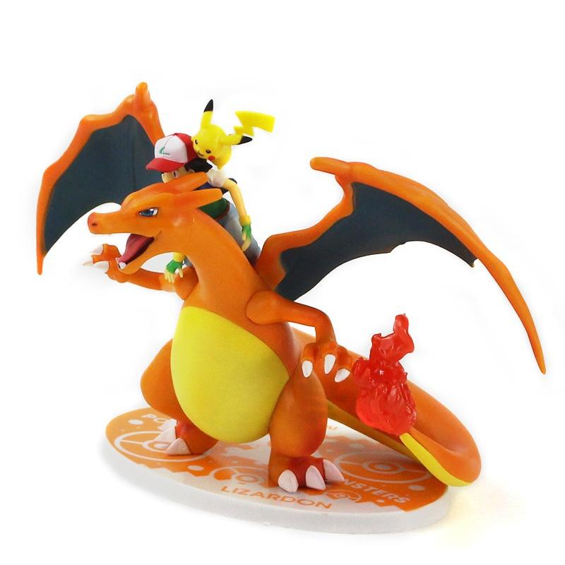Аниме Ash Ketchum Lizardon Mega Charizard, экшн-фигурка, модель игрушки для детей, подарок на день рождения, куклы