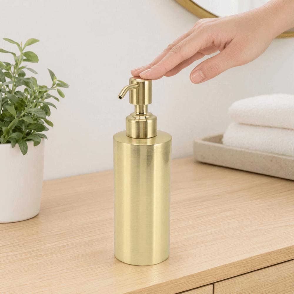 260ml Capacity Lotion Bottle Gold Liquid Soap Dispenser Soap Dispenser Bathroom Kitchen Hotel