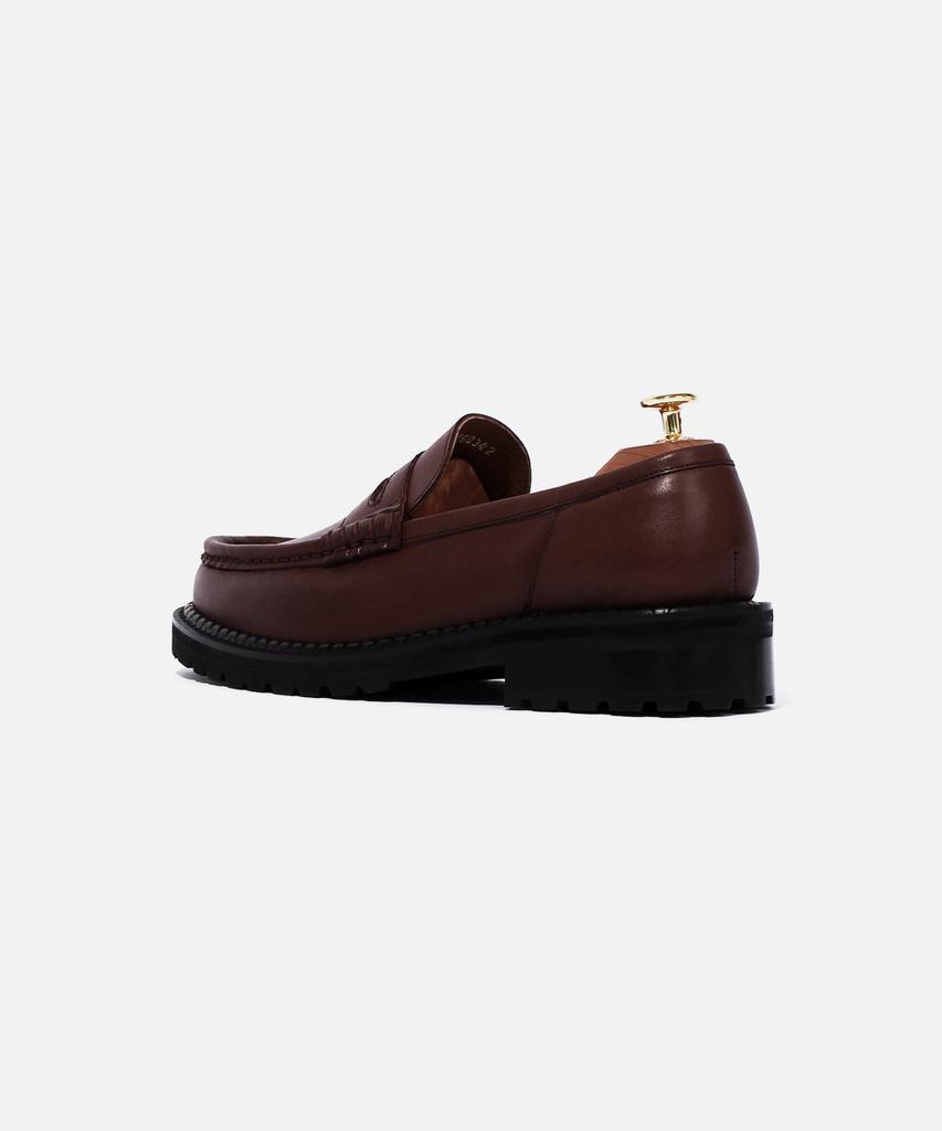 Custommood Richard Cowhide Penny Loafers (Vintage Oil Brown)