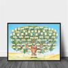 Family Tree Chart, 6 Generation Genealogy Poster Blank Fillable Ancestry Chart | Large Print Family Tree Picture Frame Wall Decor Gift