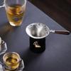 Кофейное сито с деревянной ручкой Чайное ситечко Рельефный Винтажный чайный фильтр Чайное сито для церемонии Гунфу