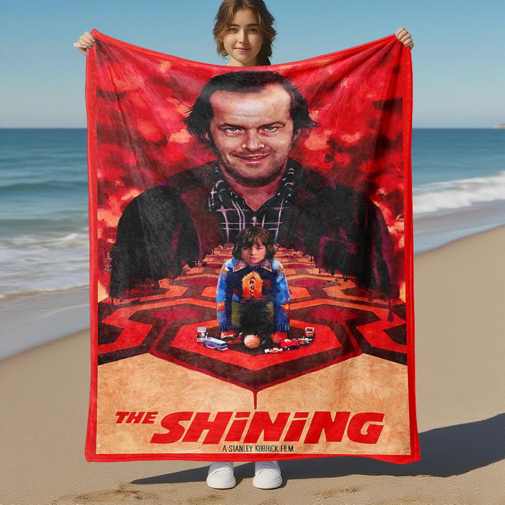 1pc The Shining Stanley KubrickOutdoor Flannel Blanket Soft Plush Decor for Picnics, camping,Bedroom, Playroom, or Lunch Breakn1232A