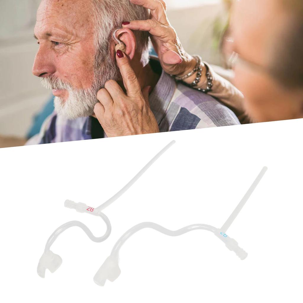 10 шт., звуковая трубка для слухового аппарата, увеличение звука, компактная пластиковая сменная тонкая звуковая трубка