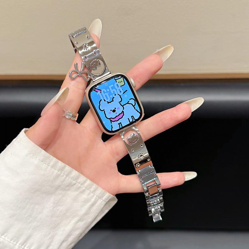 Совместимый стальной ремешок для Apple iWatch 11-го поколения, Huawei GT6, Xiaomi 9 Pro и Fit4
