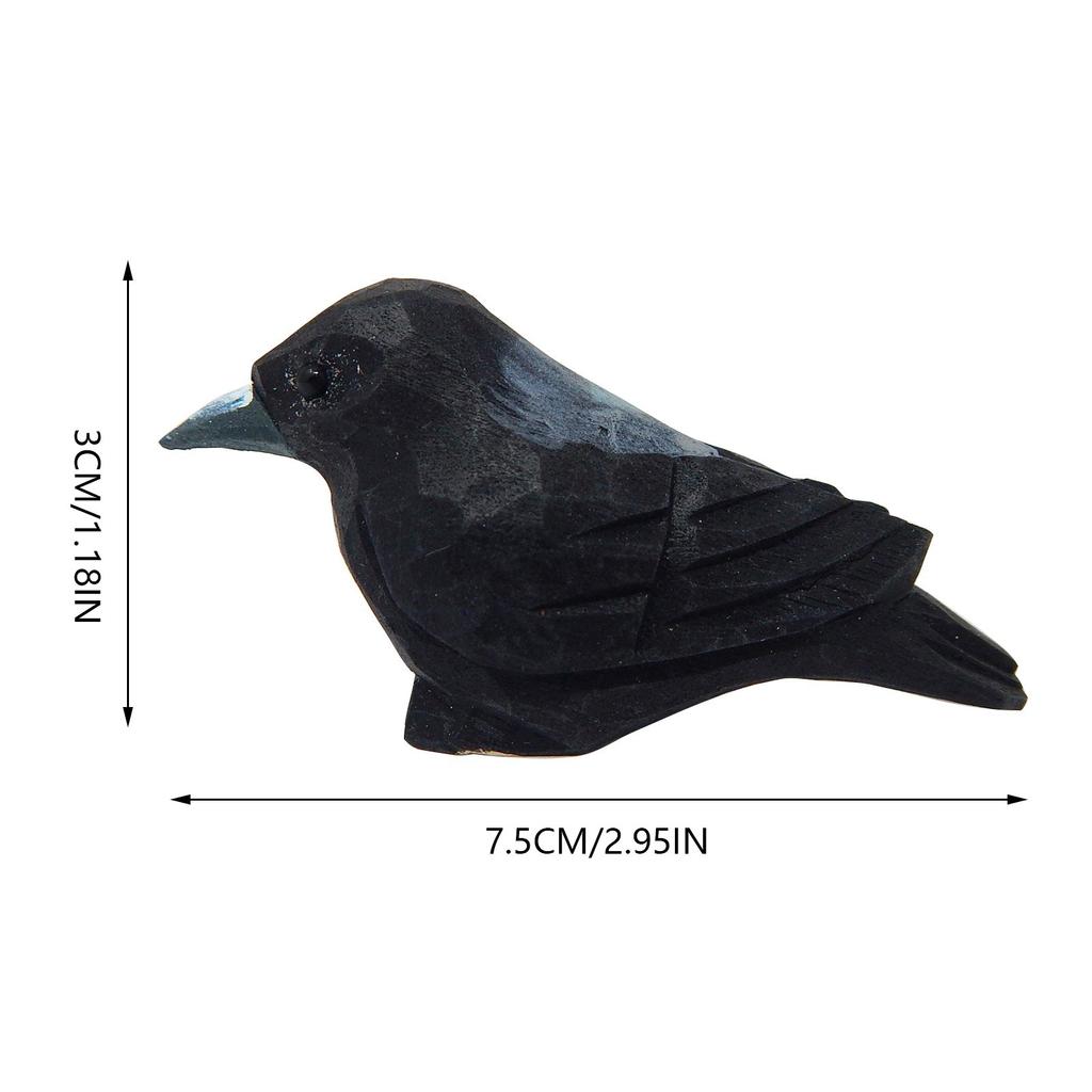 Blackbird Crow Statue Resin Decoration Small Animal Household Tabletop Decoration