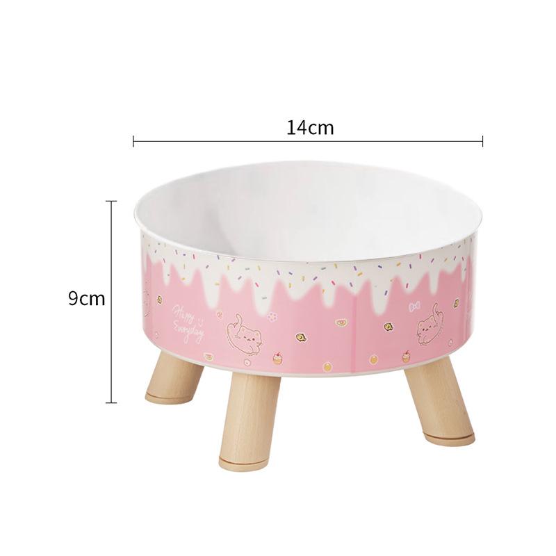 Миска из нержавеющей стали на высокой ножке против проливания для кошек и собак с защитой шеи