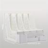 Thickened Four-Section File Holder Desktop File Organizer Box with Pen Cup, Made of PP Material, for Office Supplies