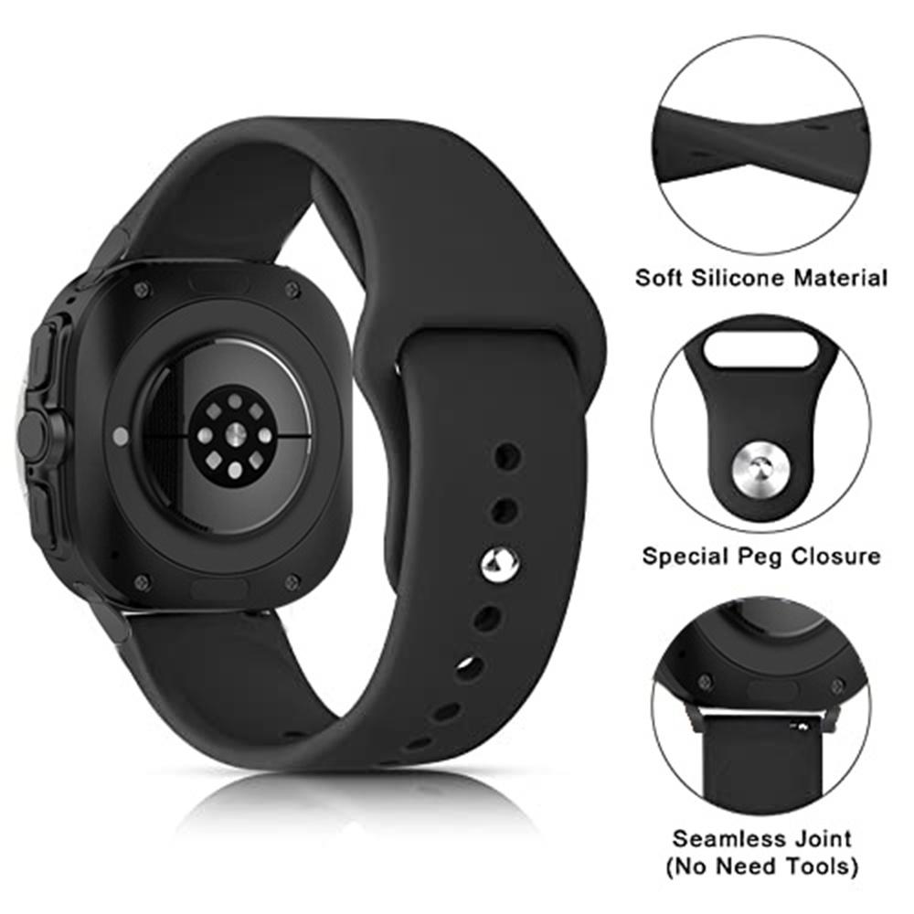 Спортивный силиконовый ремешок для Samsung Galaxy watch 7 ultra Ремешок 47 мм Аксессуары correa Браслет galaxy watch 7 FE 44 мм 40 мм 40 ремешок