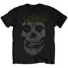 Misfits Классический Винтажный Графический Принт Летняя Осенняя Зимняя Мужская и Женская Футболка с Коротким Рукавом Повседневная Свободная Уличная