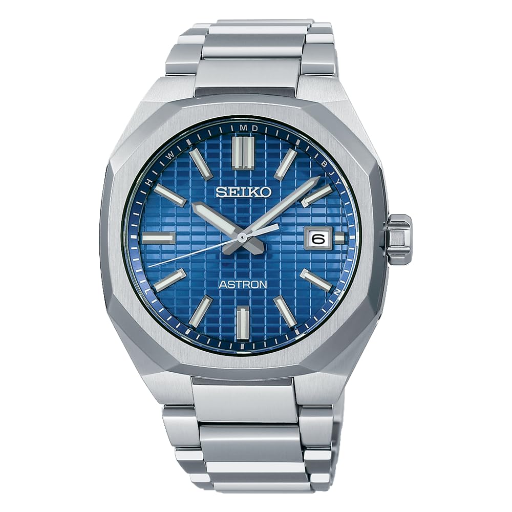 SEIKO ASTRON SBXY061 Мужские синие часы на солнечной батарее с радиоконтролем, чистый титан