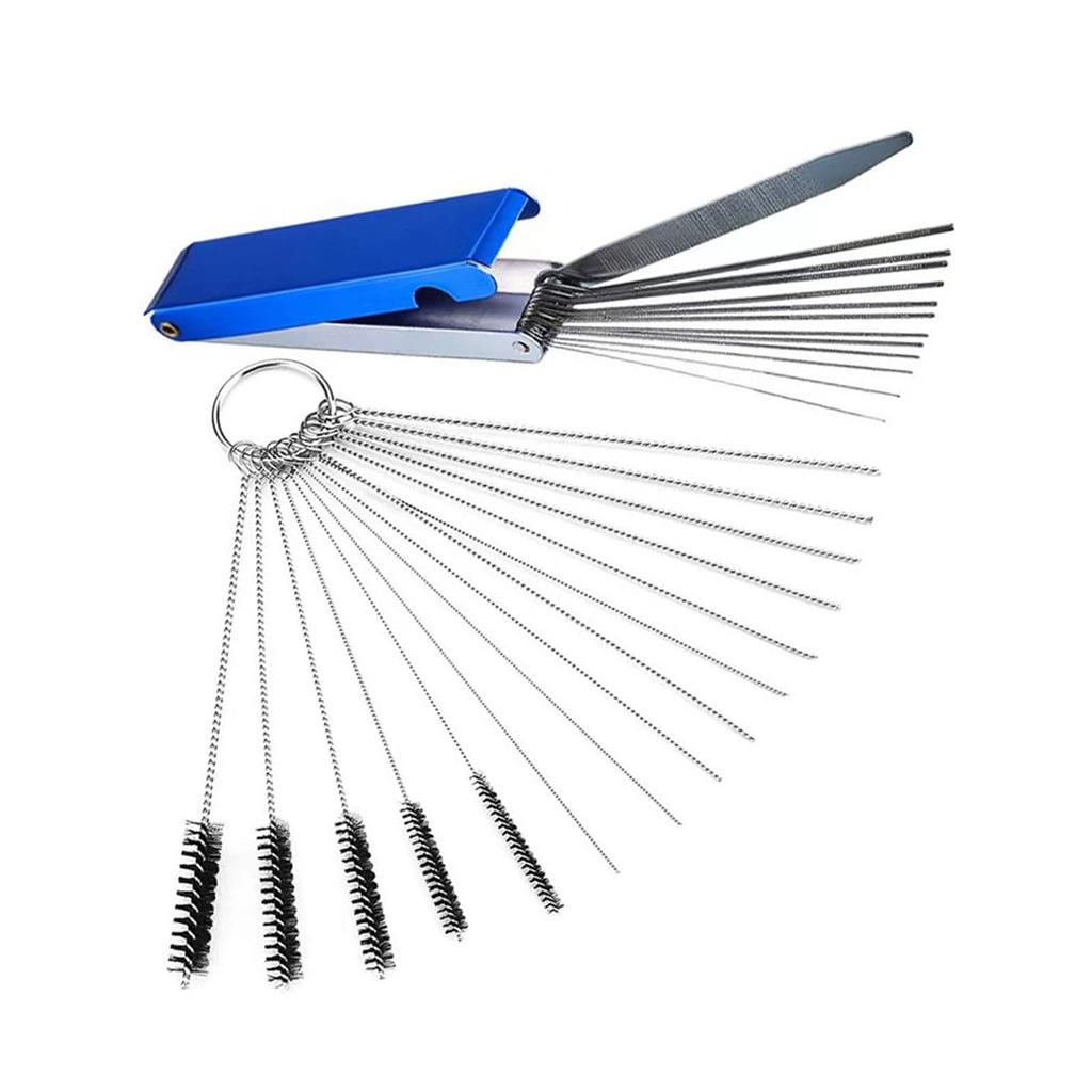 LeTradeJP Carburetor Set, Includes 5 Steel Wire Brushes, 10 Cleaning Needles and 13
