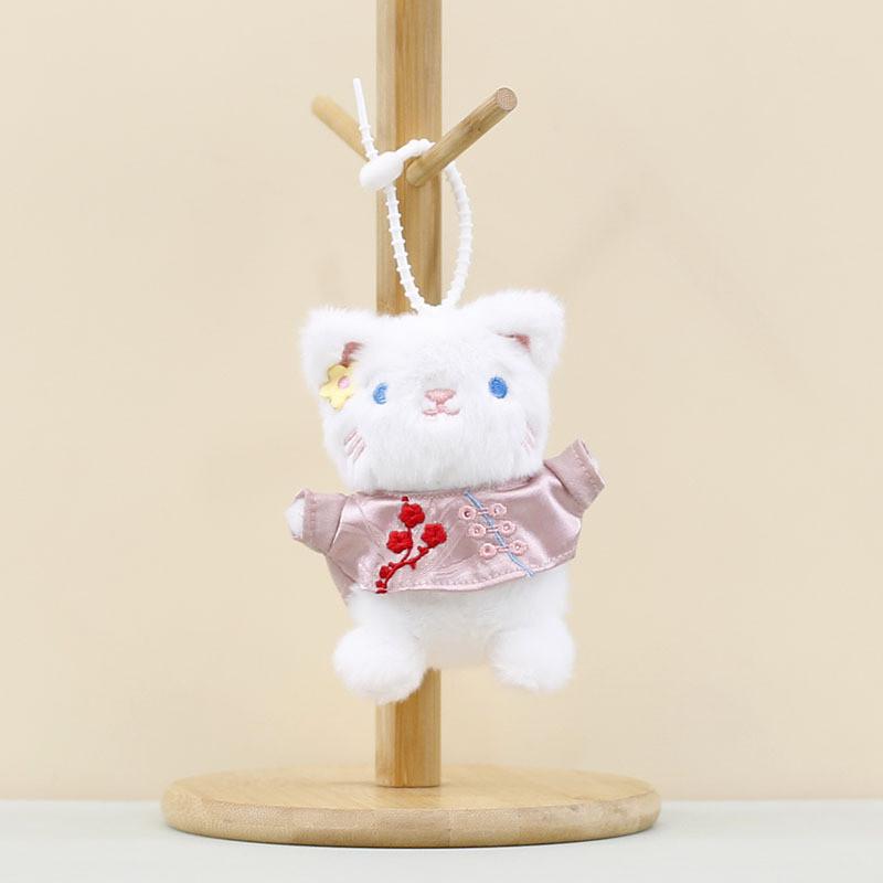 Cute Cartoon Panda Keychain Fluffy Bear Plush Toy Bag Charm 12 Cm Height