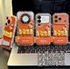 Чехол для мобильного телефона Apple 17, iPhone 16 Pro Max, Huawei Mate 70, Honor, с рисунком оранжевой звезды