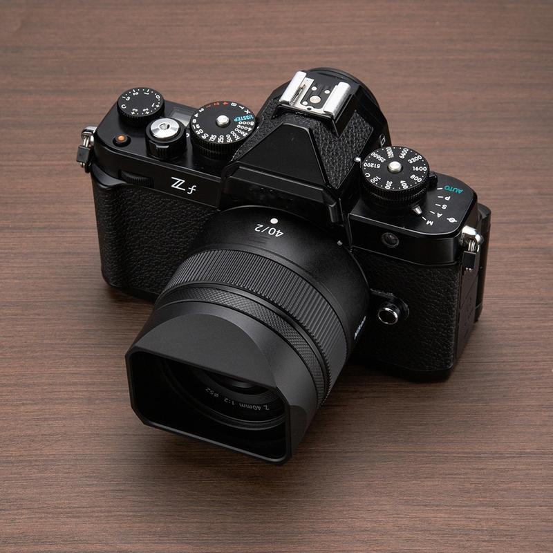 Бленда LH-N52 Z28F2.8 для Nikon ZF ZFC Z40F2 Z28F2.8 28F2.8SE 40F2SE Алюминиевая Металлическая Бленда для Объектива Фотоаппарата с Адаптерным Кольцом 52 мм