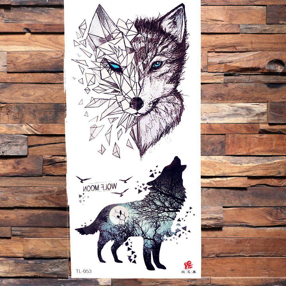 3D Scorpion Temporary Tattoos Realistic Fake Dreamcatcher Wolf Fox Owl Tatoos Sticker For Women Men