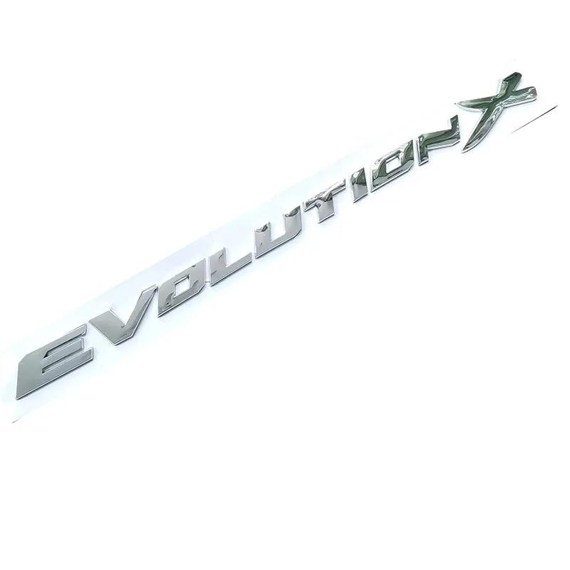 Evolution X буквы ABS пластик автомобильный Стайлинг эмблема значок автомобильный ремонт багажника 3D наклейка наклейка для Mitsubishi Lancer EVO