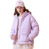 Fila Fusion Женская утепленная ветрозащитная длинная куртка с капюшоном на молнии, с буквенным принтом, цвет Светло-лавандовый T11W316904F-VT