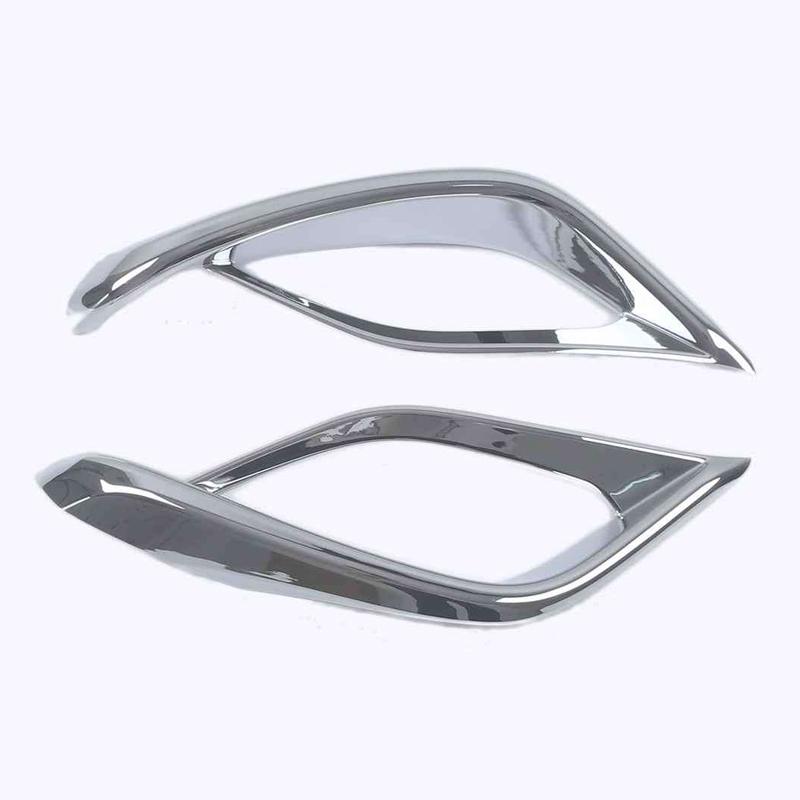 Для Toyota Highlander 2022 хромированный передний задний бампер, противотуманная фара, накладка, водонепроницаемая рамка для противотуманных фар, украшение