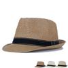 Summer Middle-Aged and Elderly Straw Hat Hollow Breathable Small Jue Hat Outdoor Sunscreen Sunshade Hat Jazz Topper Hat Bowler Hat