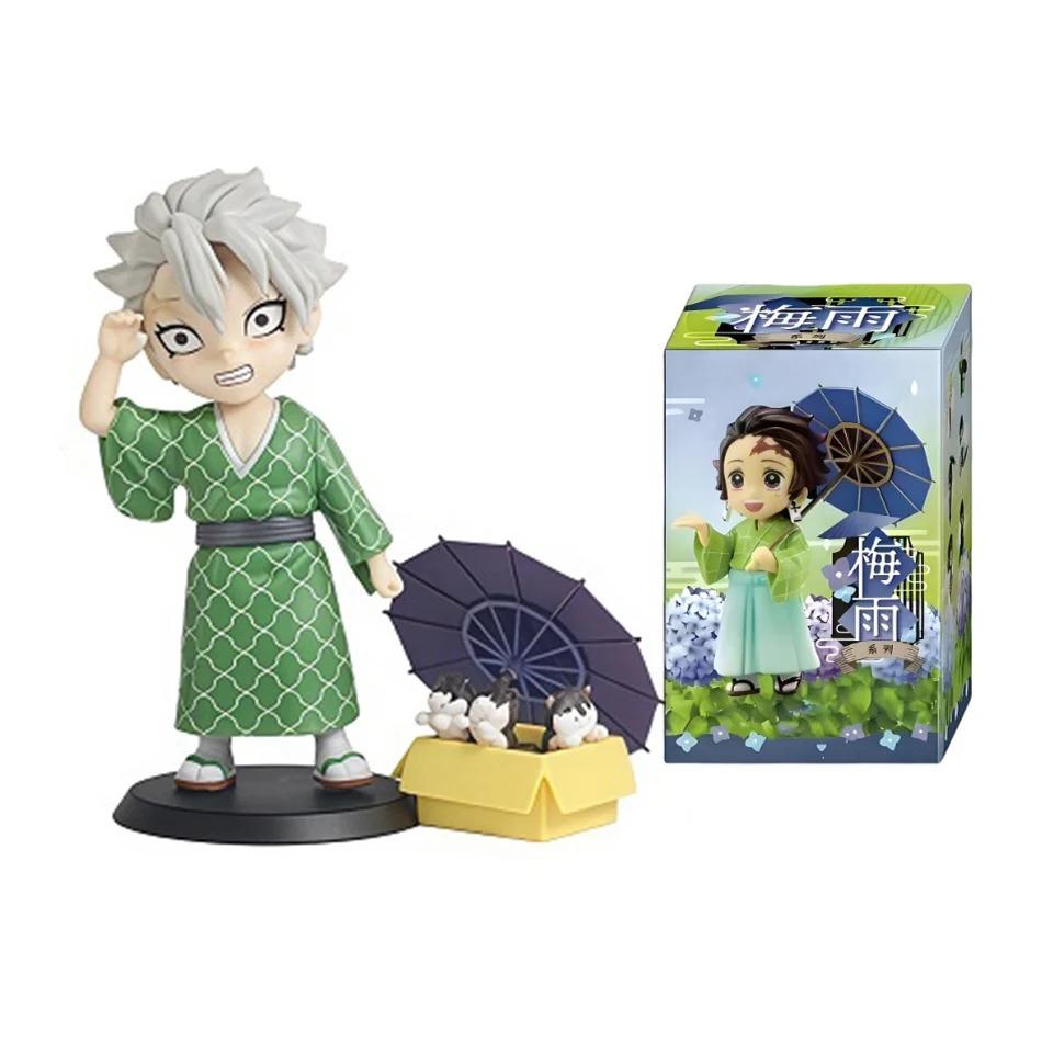 2026 Anime Demon Slayer Spring Plum Rain Series  Figure Blind Box Tanjiro Kamado Nezuko Action Model Set Toys Ornament Surprise