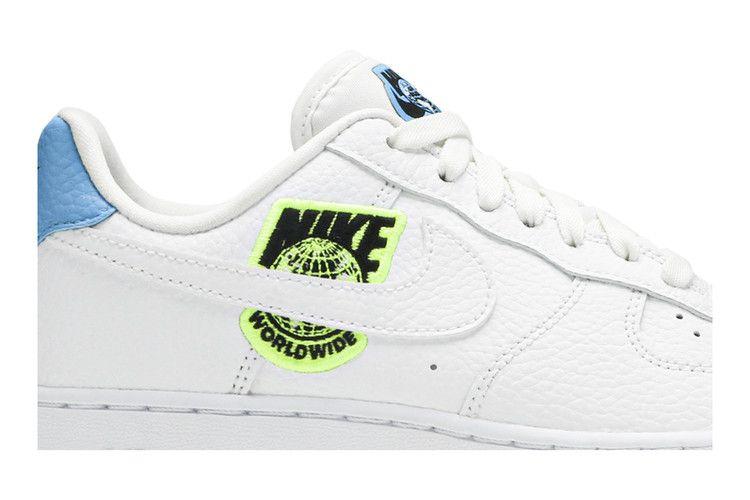 Nike Air Force 1 Low '07 Worldwide Pack White Blue Volt (Women's)