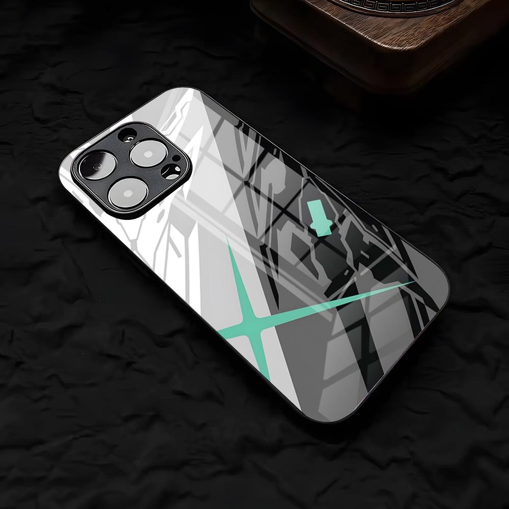 Чехол для телефона X-Xenoblade C-Chronicles Для IPhone 17 Air 16 E Pro Max 15 14 13 Mini 12 Pro 11 Max Plus Черное Стеклянное Покрытие