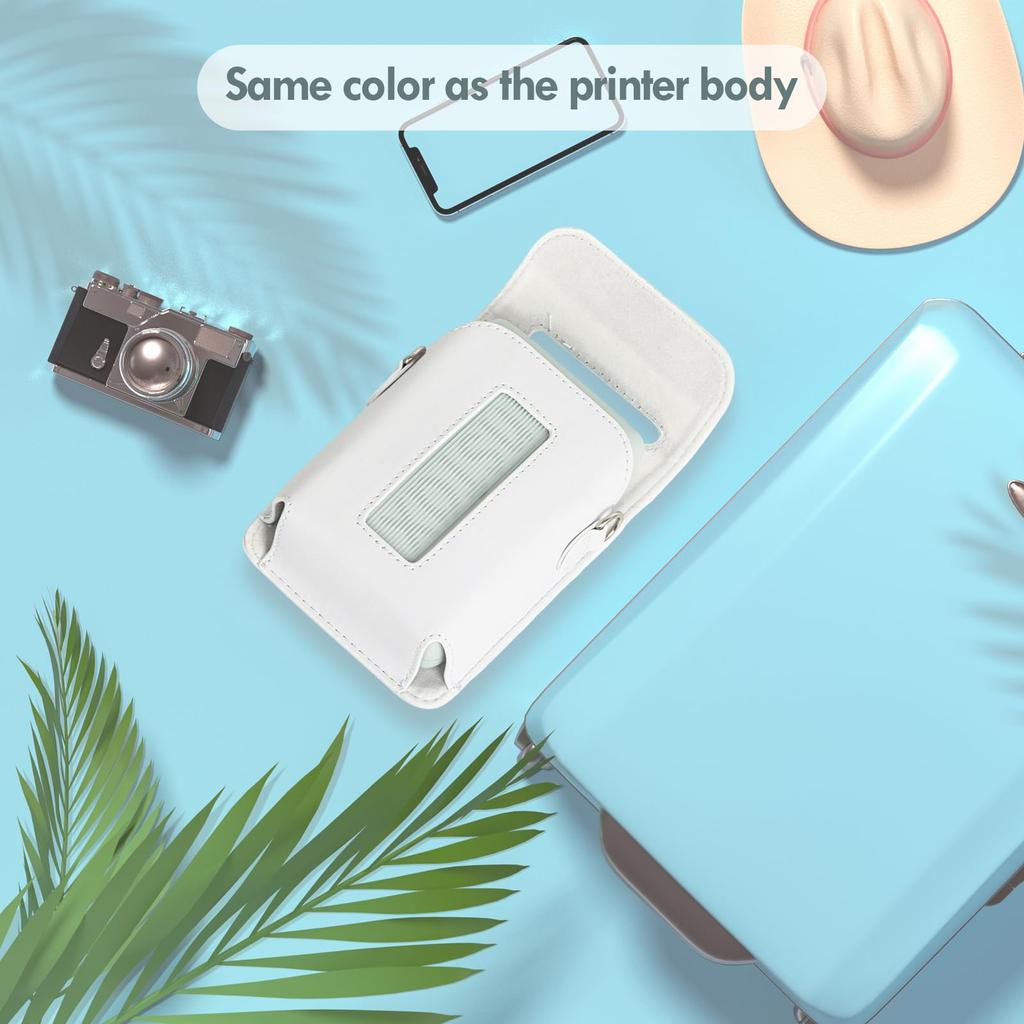 VOVMOEYA For Fujifilm Instax Mini Link 3 Smartphone Instax Link3 Storage Bag FUJI Link 3 Protective Cover PU Leather Full Protection Microfiber Inner