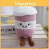 Keychain Plush Cute Cartoon Coffee Cup Pendant For Bag Decor And Girls Gift