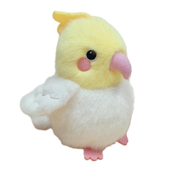 Милый плюшевый кулон в виде птицы, мягкая плюшевая игрушка, попугай, кряква, утка, брелок, плюшевый аксессуар для рюкзака, подарок для детей, любителей птиц