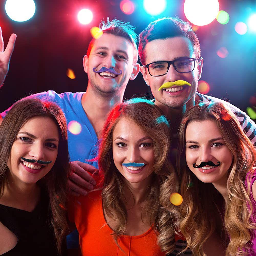 Stickers Set Masquerade Party Self Adhesive for Kids and Adults Fake Mustache Set Fake Beards