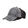 Autumn Winter Plaid Cap Men Baseball Cap Women Sun Hat Ponytail Panama Cap Visor Hats Snapback Hat
