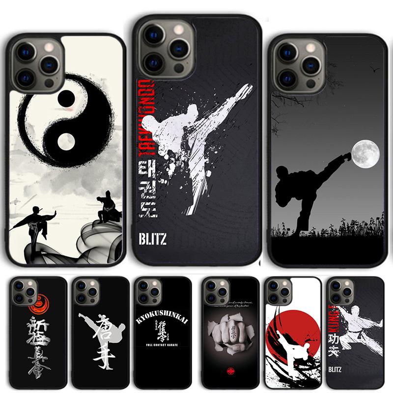 Oyama Kyokushin Karate taiji Чехол-ракушка Для iPhone 17 Air 15 16 14 13 12 Pro Max 11 Pro Max Plus Чехол для телефона