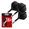 Target Darts K-SHIFT FLIGHT Система крыльев и стержней K Shift Flight & Shaft System Shift Spin Base NO2 Стандартный черный 26 мм