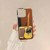 Оранжевый чехол для телефона с дизайном гитарного усилителя для iPhone 17 Air 16 15 14 13 12 11 Pro Pro Max Plus Прозрачный мягкий чехол